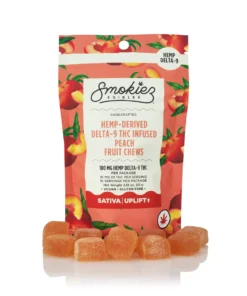 Peach 10pk 100mg Hemp Delta-9 Gummies