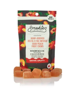 Sour Peach 10pk 100mg Hemp Delta-9 Gummies